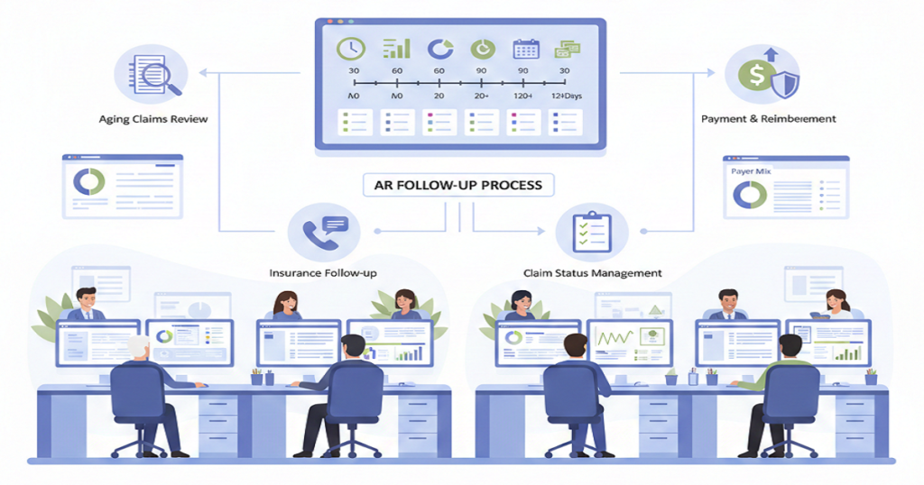 AR follow-up process