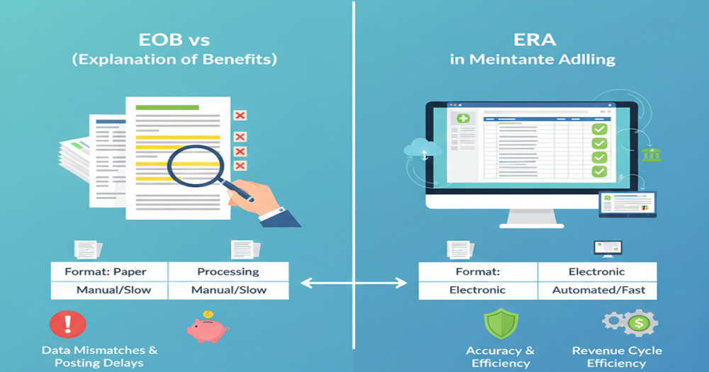 EOB vs ERA in medical billing
