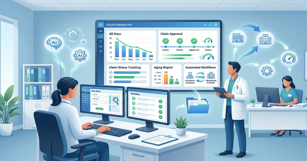 reduce AR days in medical billing